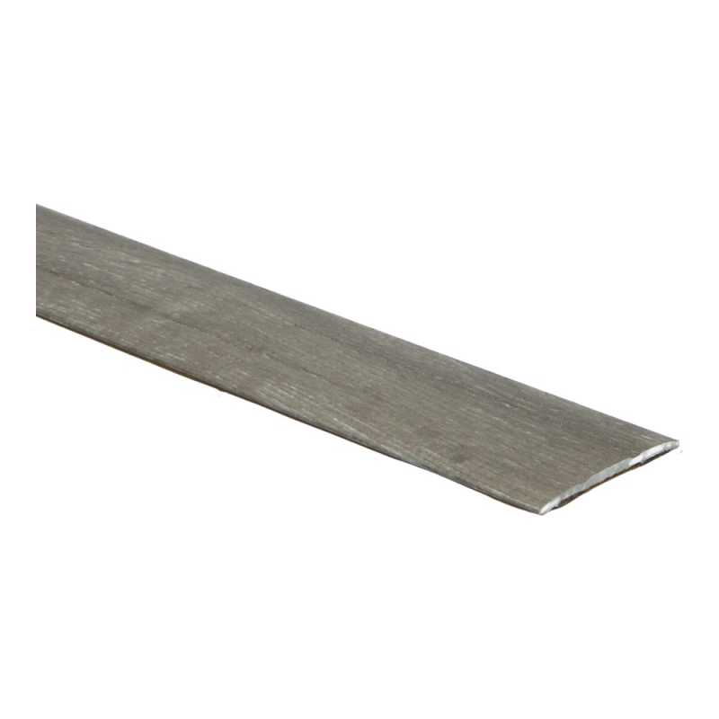 donker grijs bruin dekstrip met lichte houtstructuur en licht matte afwerking, geschikt als afwerkingsprofiel voor vloeren