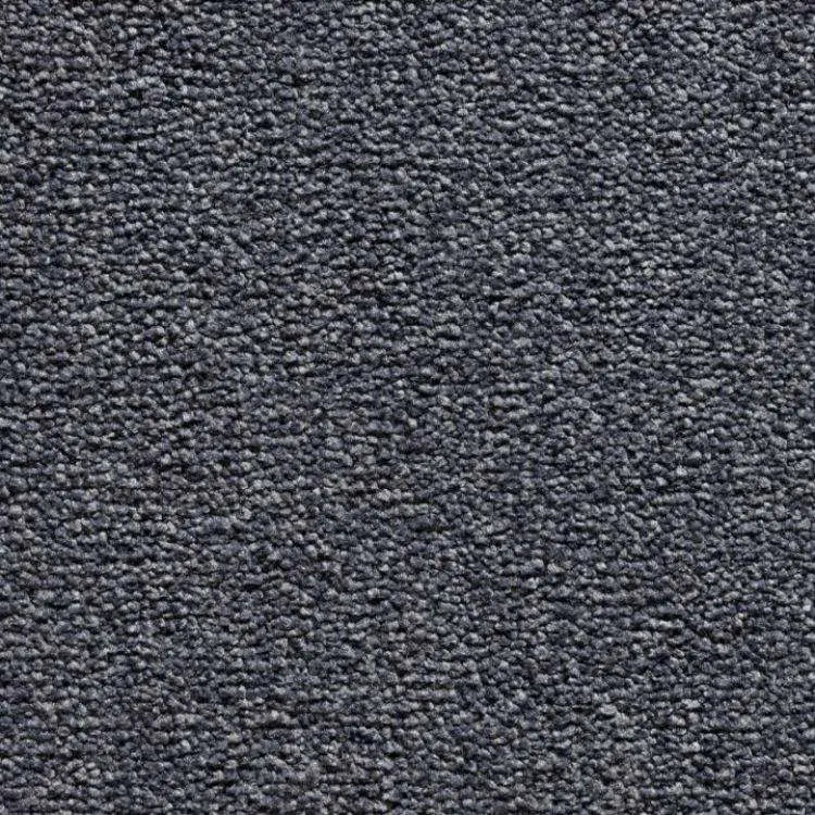 donkergrijs bouclé tapijt met fijne, dicht geweven lusstructuur en matte afwerking