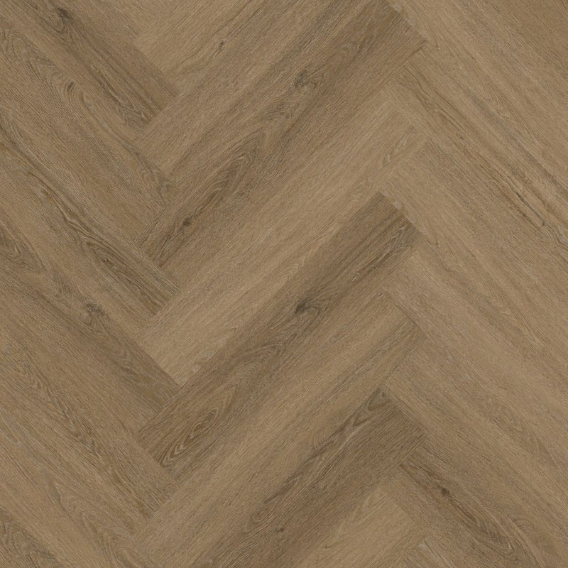 lichte beige eiken visgraatvloer met fijne houtnerfstructuur en brede planken