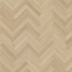 licht eiken vloer met visgraatpatroon en subtiele houtstructuur in zachte beige tinten