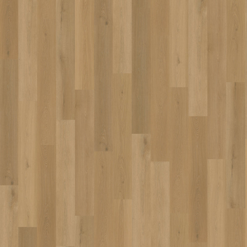 lichte eiken vloer met brede planken en een fijne, natuurlijke houtstructuur met subtiele noesten en kleurvariaties in warme beige tinten