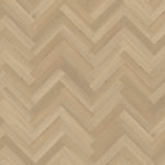 lichte beige eiken visgraatvloer met een fijne houtstructuur en matte afwerking