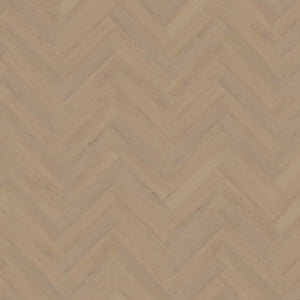 licht beige eiken vloer met visgraatpatroon en subtiele houtstructuur