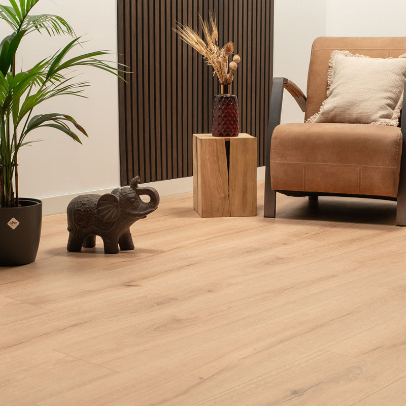 Floer Hybride Laminaat Steden Breed Bergamo Bruin Eiken