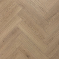 Floer Hybride Laminaat Visgraat Grijsbeige Eiken