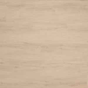 lichte beige eiken vloer met fijne houtnerfstructuur en subtiele knoesten in brede planken patroon