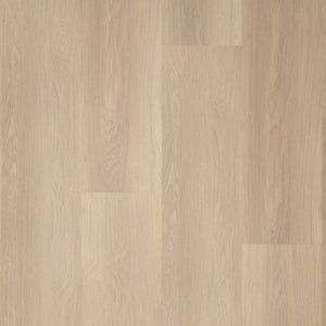lichte eiken vloer met een matte afwerking en een subtiele houtnerfstructuur, brede planken zonder opvallend patroon