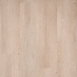 licht beige eiken vloer met brede planken en subtiele houtnerven in een rechte patroon