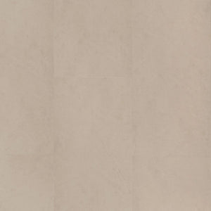beige tegelvloer met grote vierkante tegels en een subtiel natuursteenstructuur in een effen lichte kleurtoon