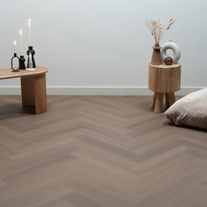 Floer - Visgraat - Klik PVC Greige Eiken