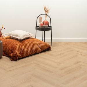 Floer - Visgraat - Klik PVC Natuur Eiken