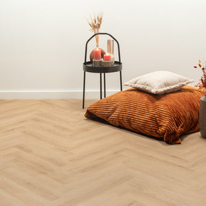 Floer - Visgraat - Plak PVC Natuur Eiken