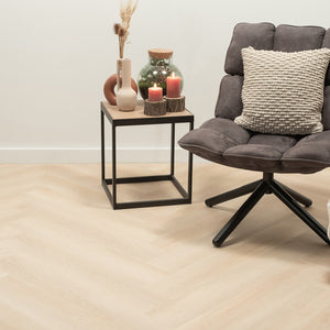 Floer - Walvisgraat- Plak PVC Balein Beige