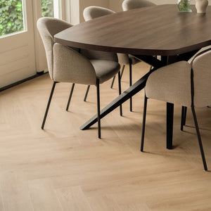 Floer - Walvisgraat- Plak PVC Bryde Bruin