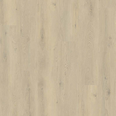 licht beige eiken vloer met subtiele houtstructuur en kleine noesten in brede planken