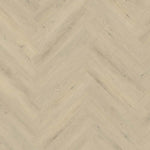licht beige eiken visgraatvloer met subtiele houtstructuur en zachte nerven