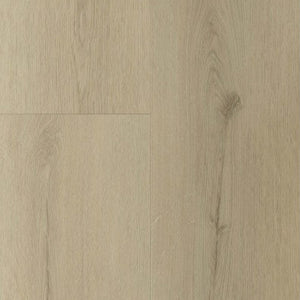 lichte beige eiken vloer met brede planken en subtiele houtnerfstructuur met enkele natuurlijke knoesten