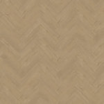 licht beige eiken visgraat patroon vloer met subtiele houtstructuur en matte afwerking