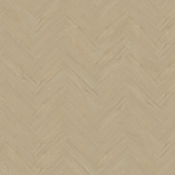 licht beige eiken vloer met visgraat patroon en subtiele houtstructuur