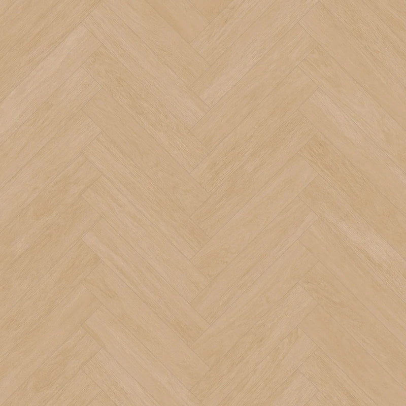 licht eiken visgraatvloer met fijne houtnerfstructuur en brede planken in een matte afwerking