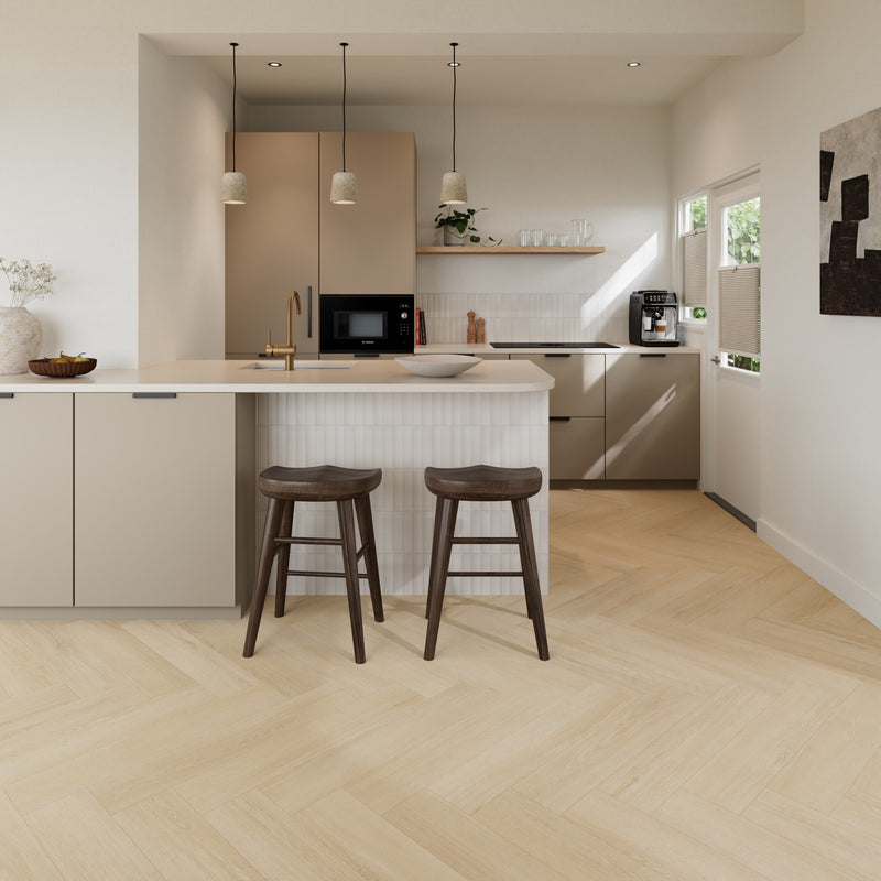 Ground Studio Pure Oak Click Visgraat A White Wash