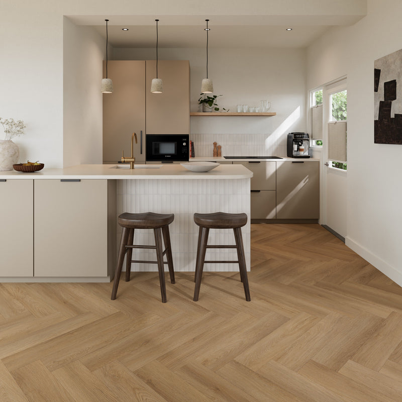 Ground Studio Select Oak Dryback Visgraat Brown