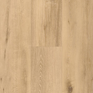 lichte beige eiken vloer met matachtige structuur en subtiele noesten en nerven in brede planken