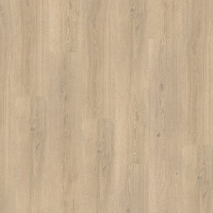 lichte beige eiken vloer met natuurlijke houtstructuur en subtiele noesten in rechte plankopstelling