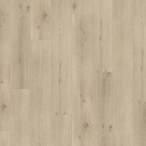 licht beige eiken vloer met subtiele houtnerfstructuur en zichtbare noesten, planken in standaard breedte zonder opvallend patroon