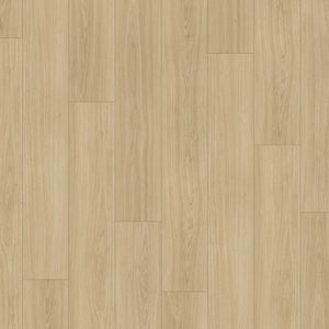 licht eiken vloer met rechte planken en subtiele houtnerfstructuur in zachte beige tinten