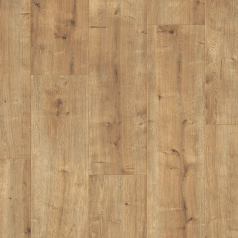licht beige eiken vloer met brede planken en duidelijke houtstructuur met natuurlijke noesten en lijnen