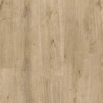 lichte beige eiken vloer met brede planken en natuurlijke houtstructuur met subtiele noesten en fijne houtnerf zichtbaar