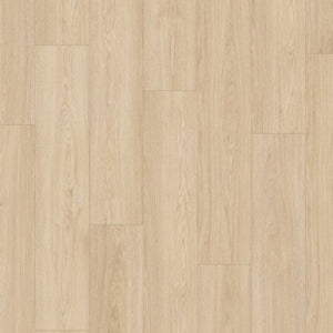 lichte eiken vloer met rechte brede planken en subtiele houtnerfstructuur in naturel beige tinten