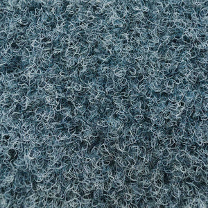 tapijt met een dicht luspolig structuur in een gemêleerde blauwgrijze kleurtoon