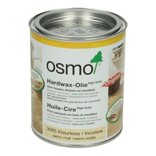 Osmo Hardwax Olie 3065 Kleurloos semi-mat 0,75L