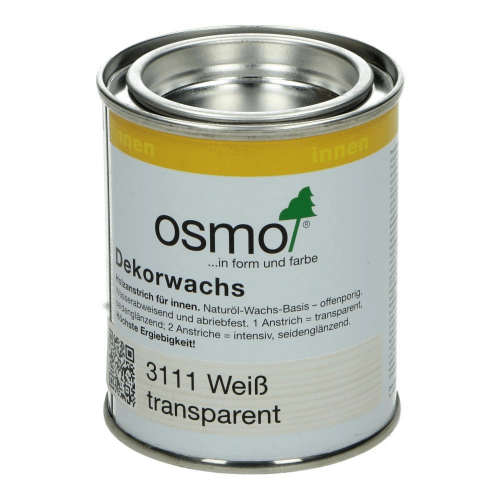 Osmo Decorwas Transparant 3111 Wit 0,125L