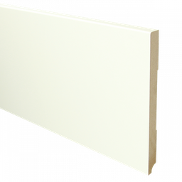 [16039] MDF Moderne plint 190x15 wit voorgelakt RAL 9010